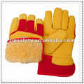 Guantes de invierno de cuero de vaca con certificado CEJRW03